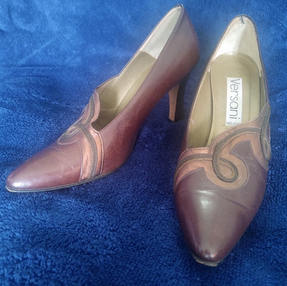 7 1/2 leather brown & copper Shoes - Picture 10 of 14